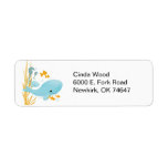 Whale & Seahorse Address Labels