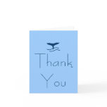 Whale Tail Thank You card