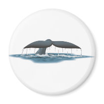 Whale Watcher Fridge Magnet