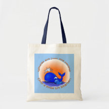 Whales Are Like People Products Canvas Bag