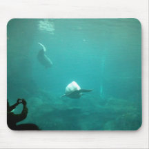 whales in aquarium mouse pad