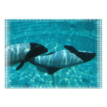 Whales Swimming Underwater Invitation