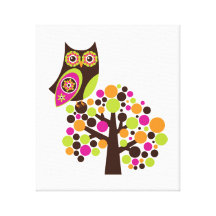 What a Hoot Wall Hanging Canvas Prints
