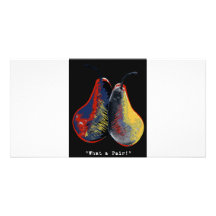what a pair - dark photo card template