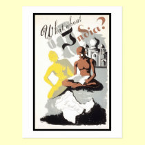 What About India?  WPA Poster postcards