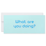 What are you doing rack cards