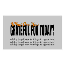 WHAT ARE YOU GRATEFUL FOR TODAY? BUSINESS CARDS