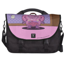 What are you looking at? (Pink Monster) Commuter Bag