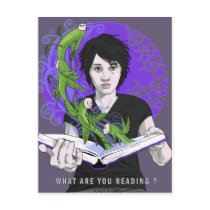 What Are You Reading Postcard