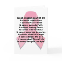 What Cancer Can Not Do Greeting Cards