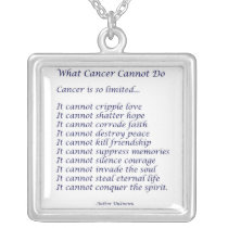 What Cancer Cannot Do Necklace Jewellery