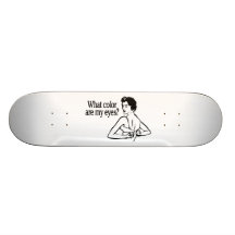 What Color Are My Eyes Retro Skate Board