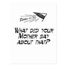 What did your mother say? post card