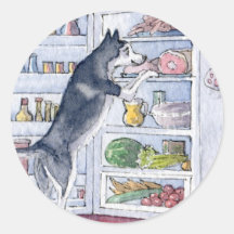 What do I fancy for supper tonight? Round Sticker