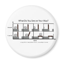What Do You See On Your Way? Fridge Magnet