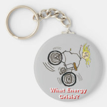 What Energy Crisis? Ride a Bike! Key Chain
