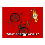 What Energy Crisis? Ride a Bike! Postcard