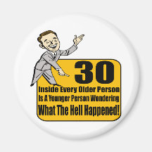 What Happened 30th Birthday Gifts Refrigerator Magnet