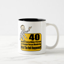 What Happened 40th Birthday Gifts Coffee Mugs
