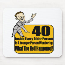 What Happened 40th Birthday Gifts Mouse Pad
