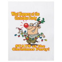 what happens at christmas party stays full colour flyer