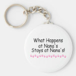 What Happens At Nanas Stays At Nanas Key Chains