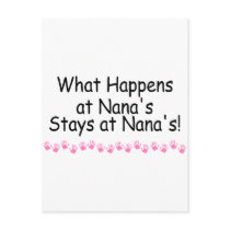 What Happens At Nanas Stays At Nanas Postcard