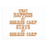 What Happens at Summer Camp Post Card