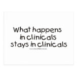 What Happens in Clinicals Stays in Clinicals Postcard