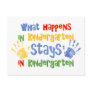 What Happens In Kindergarten Post Card
