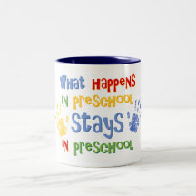 What Happens In Preschool Mug