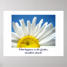 What happens in the Garden should be Shared! Posters