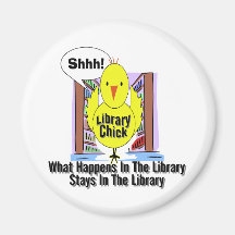 What Happens In The Library... Fridge Magnets
