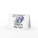 What Happens in the Tent Cards