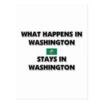 What Happens In WASHINGTON Stays There Post Cards