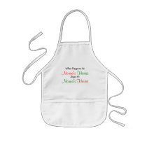 What Happens Nonna's House Kids Craft Apron