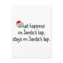 What Happens On Santas Lap Stays On Santas Lap 2 Post Card
