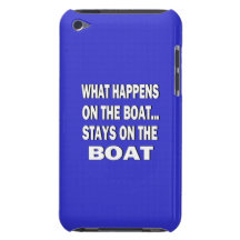 What happens on the boat stays on the boat - funny barely there iPod case