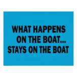 WHAT HAPPENS ON THE BOAT... STAYS ON THE BOAT INVITATIONS