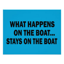 WHAT HAPPENS ON THE BOAT... STAYS ON THE BOAT INVITATIONS