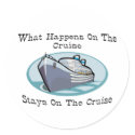 What Happens On The Cruise stickers