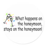 What Happens On The Honeymoon... stickers