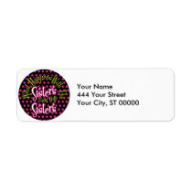 what happens with the sisters stays with sisters return address label