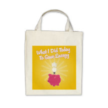 What I Did To Save Energy Tote Canvas Bag