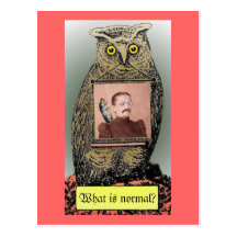 "What is  normal?" Postcard