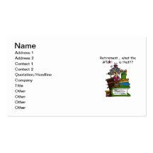 What is Retirement Humour Business Card
