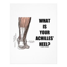 What Is Your Achilles' Heel? (Heel Anatomy) Letterhead