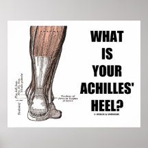 What Is Your Achilles' Heel? (Heel Anatomy) Print