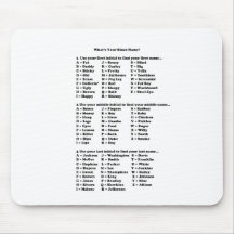 What is your blues nickname? mousepads