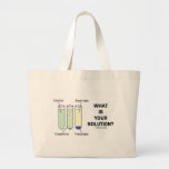 What Is Your Solution? (Chemistry Humour) Tote Bag